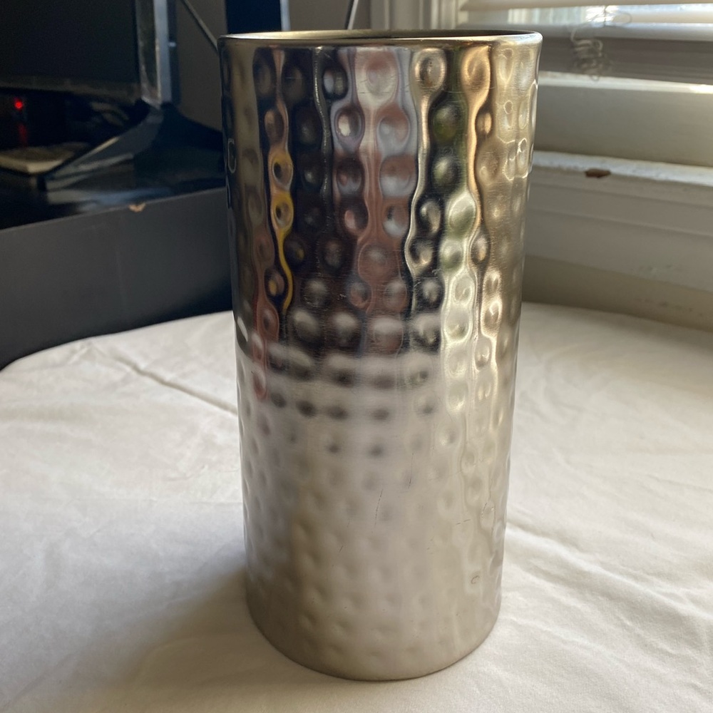 Silver Metal Vase